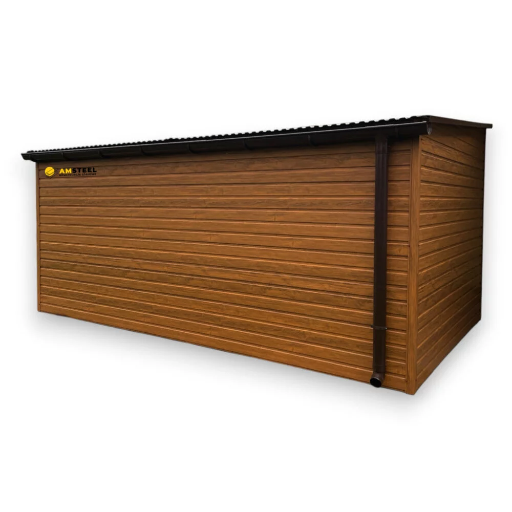 Garaż blaszany Premium 3x5m spad na prawo - obrazek 2