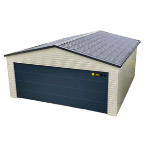 Garaż blaszany Premium 5.8x6 dwuspadowy dach
