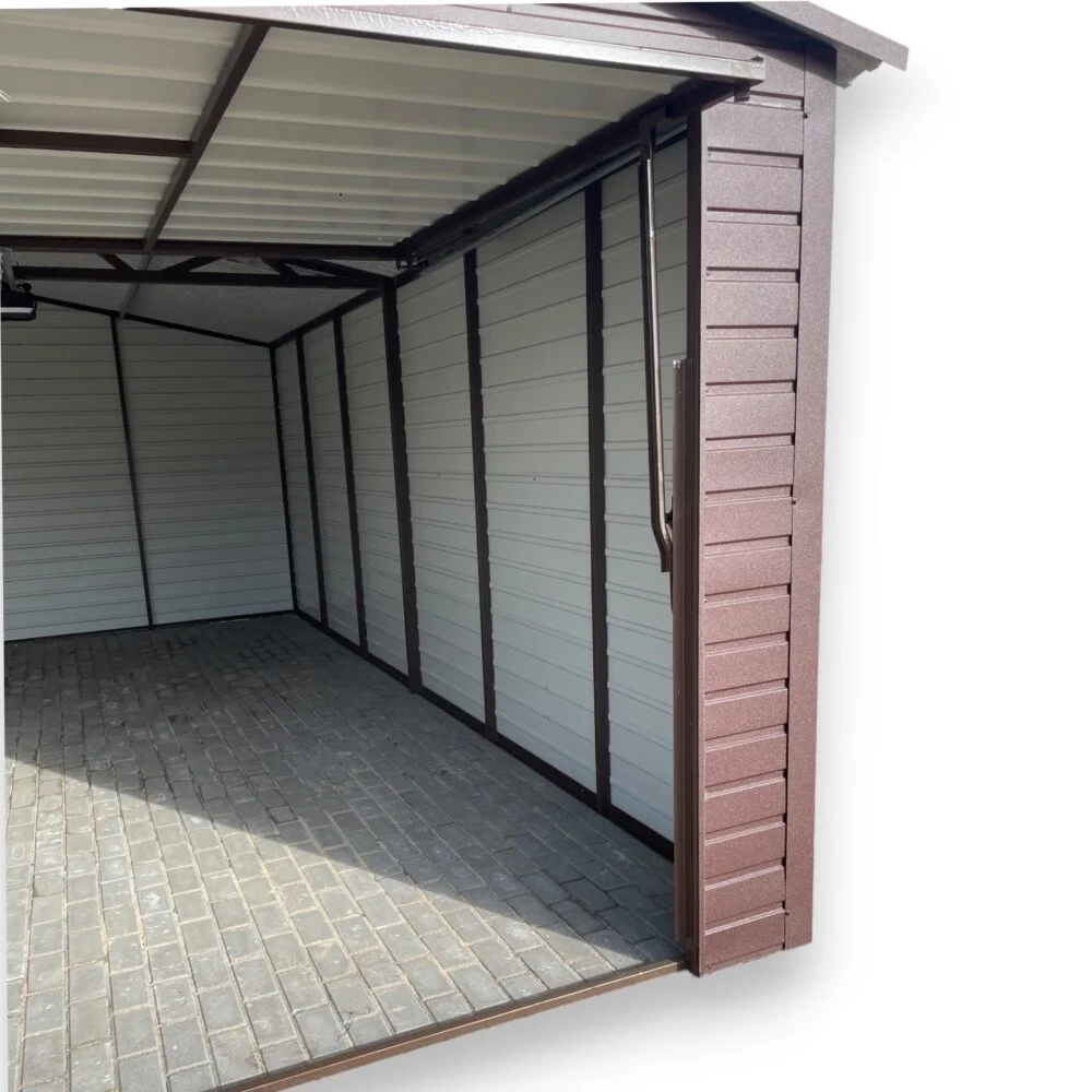 Garaż blaszany Premium dwuspadowy 6x5 - obrazek 2