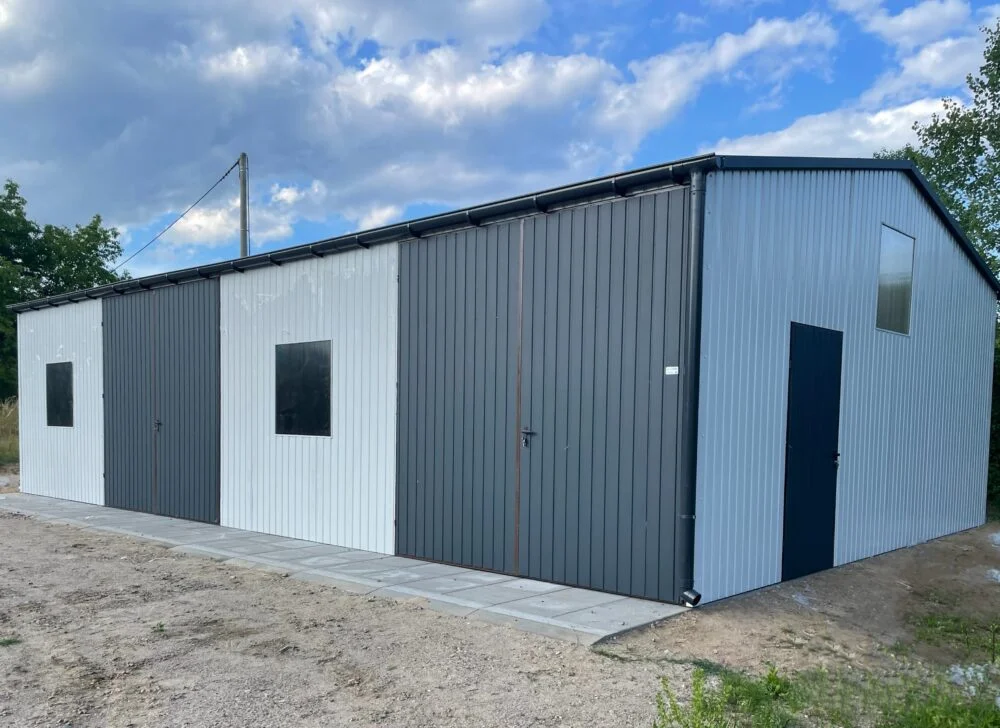 Hala magazynowa 12x9 z blachy trapezowej brama 280 cm - obrazek 4