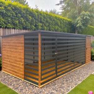 Kojec boks dla psa ze schowkiem 5x2,5m