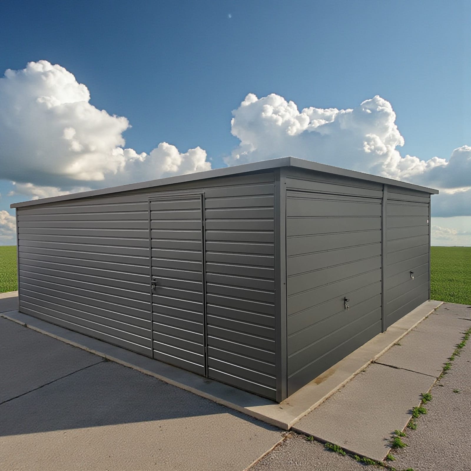 Garaż blaszany Premium dwustanowiskowy 6×5