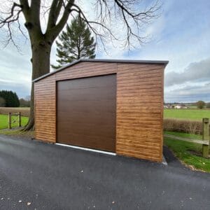 Garaż blaszany PREMIUM 5 x 9 brama segmentowa