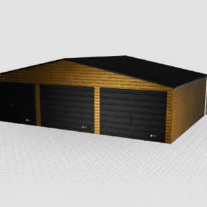 Garaż blaszany Premium dwuspadowy 9×6 trzystanowiskowy