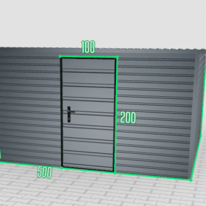 Domek ogrodowy narzędziowy 5×3,5 kolor grafit