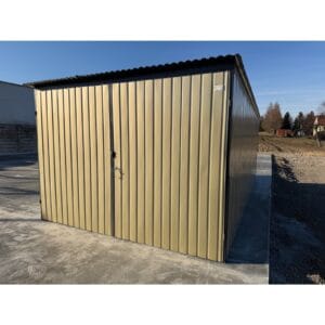 Garaż blaszany standard 3x5 kolor oliwkowy