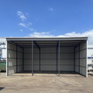 Wiata garażowa z blachy trapezowej 9x6m wysokość 4m
