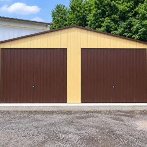 Garaż blaszany standard dwuspadowy 7x6m
