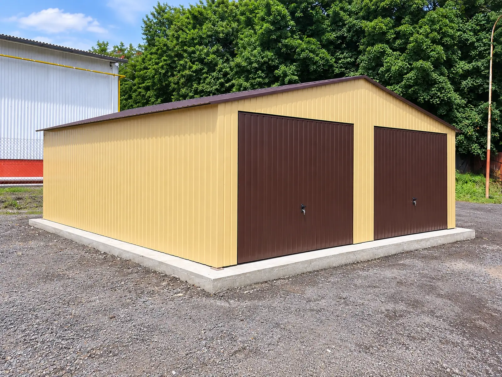 Garaż blaszany standard dwuspadowy 7x6m - obrazek 2