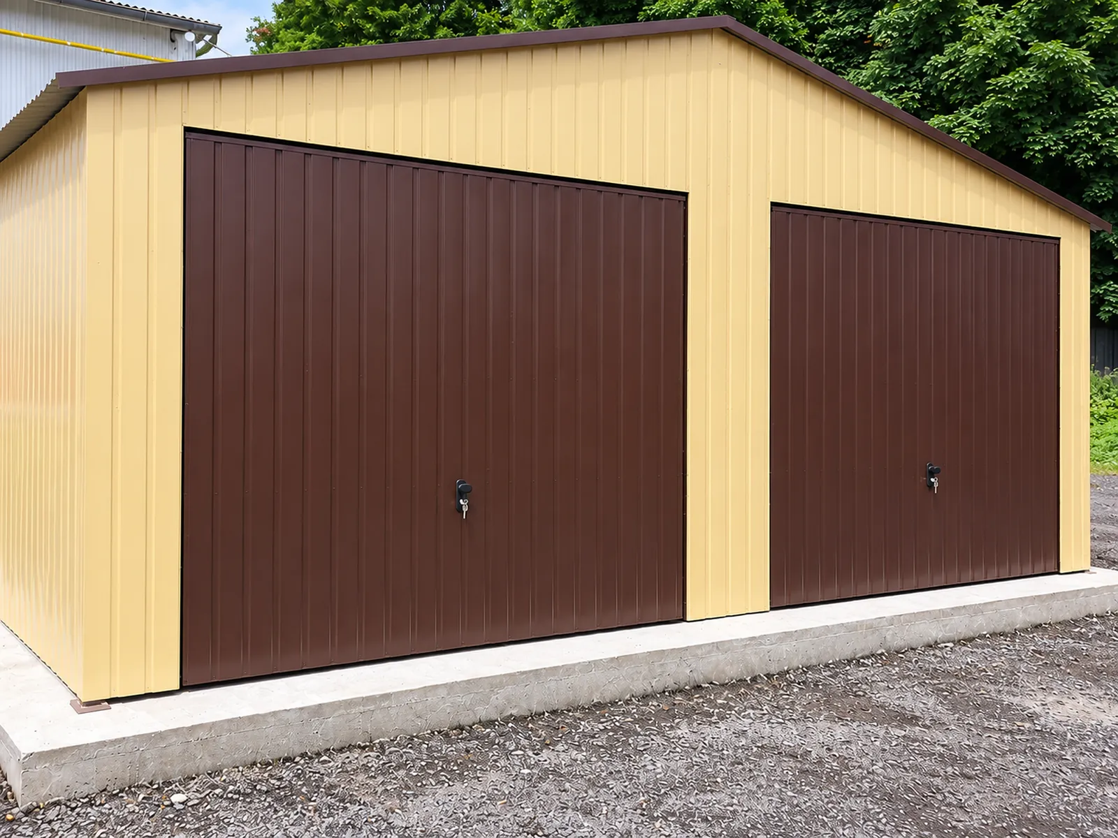Garaż blaszany standard dwuspadowy 7x6m - obrazek 3
